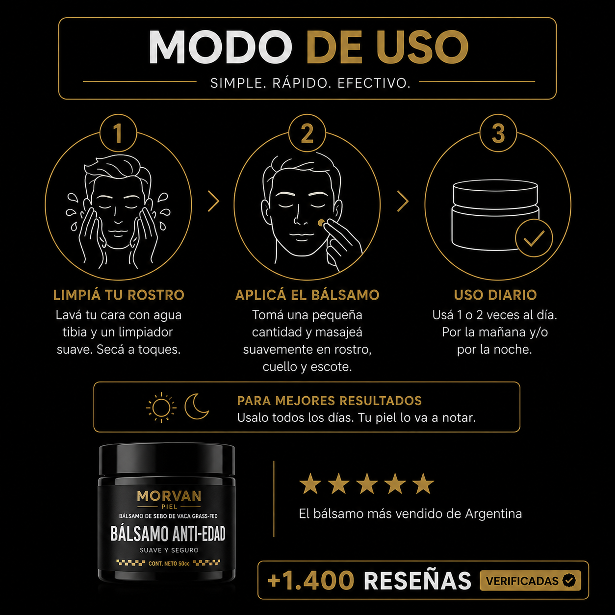 MORVAN™ — Bálsamo Anti-Arrugas para Hombres