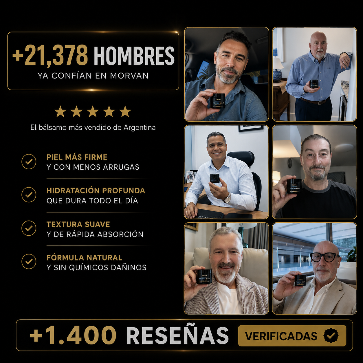 MORVAN™ — Bálsamo Anti-Arrugas para Hombres