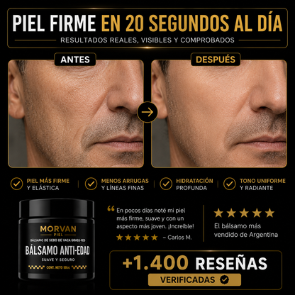MORVAN™ — Bálsamo Anti-Arrugas para Hombres